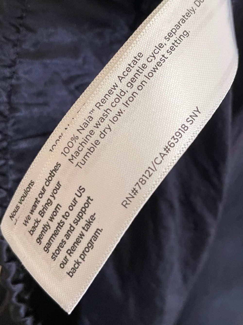 Eileen Fisher Navy Wide-Leg Silk-Blend Pants - Picture 11 of 11